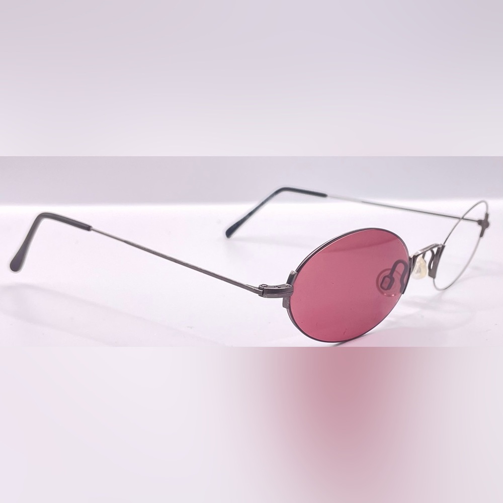 Vintage Eyetel Python Gray Oval Sunglasses Frames Only